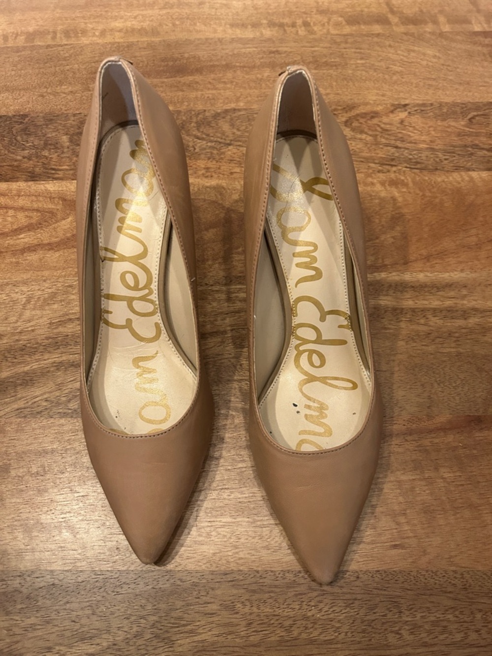 Sam Edelman Nude/Tan Pointed Toe Pumps
